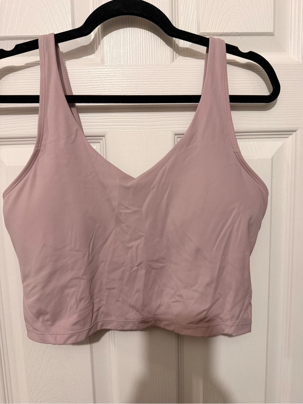 Mauve Pink Longline Sports Bra Large